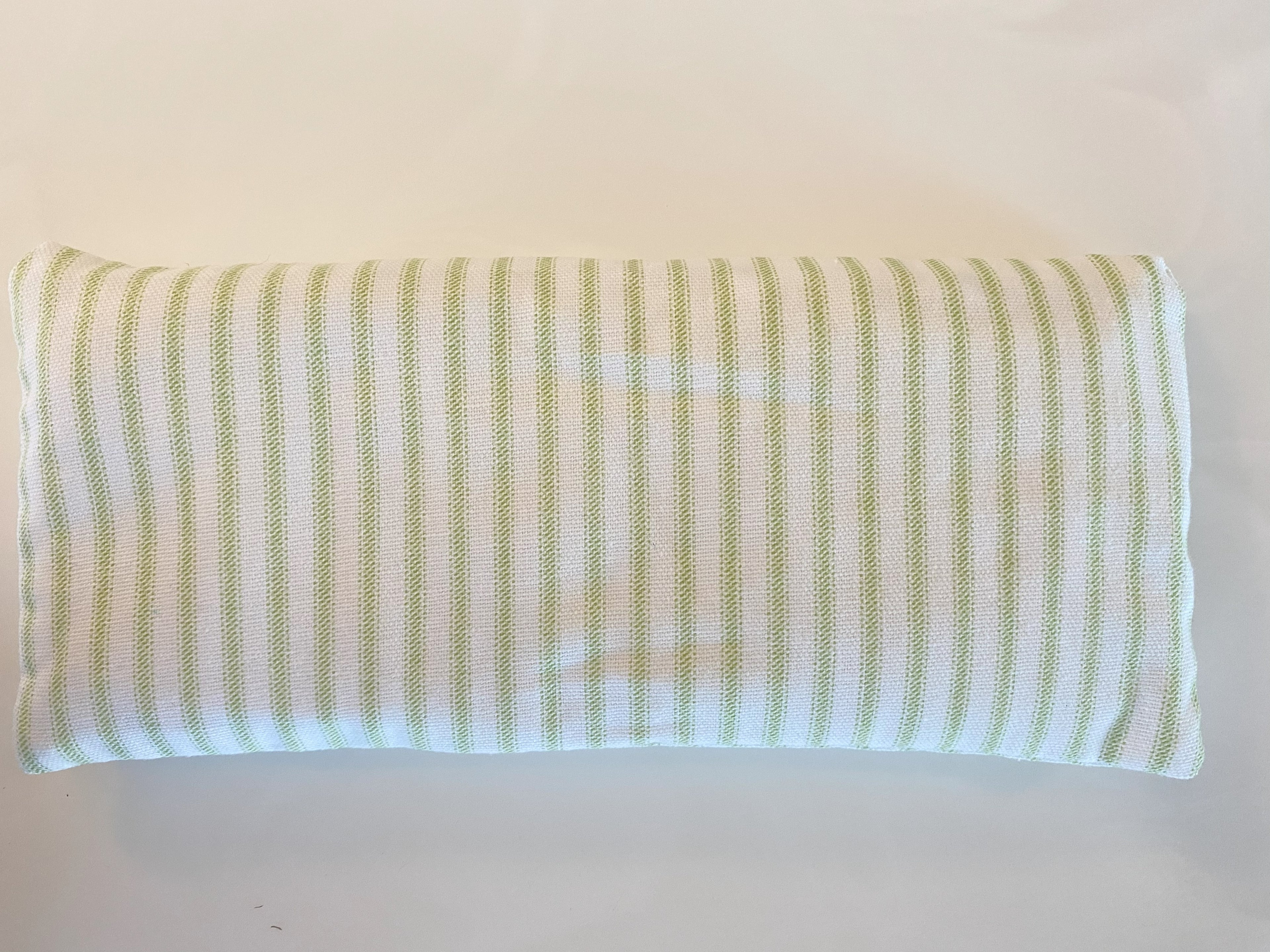Unscented Stripe Small Microwavable Rice Bag with Washable Cover