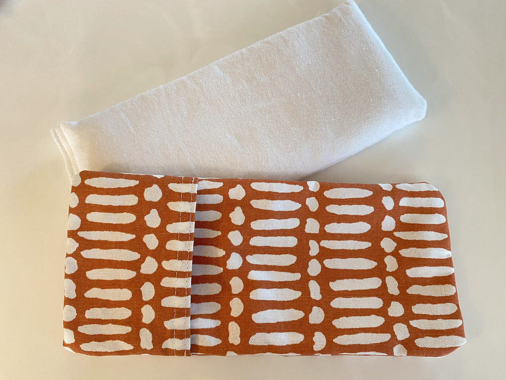Unscented Small Microwavable Rice Bag with Washable Cover