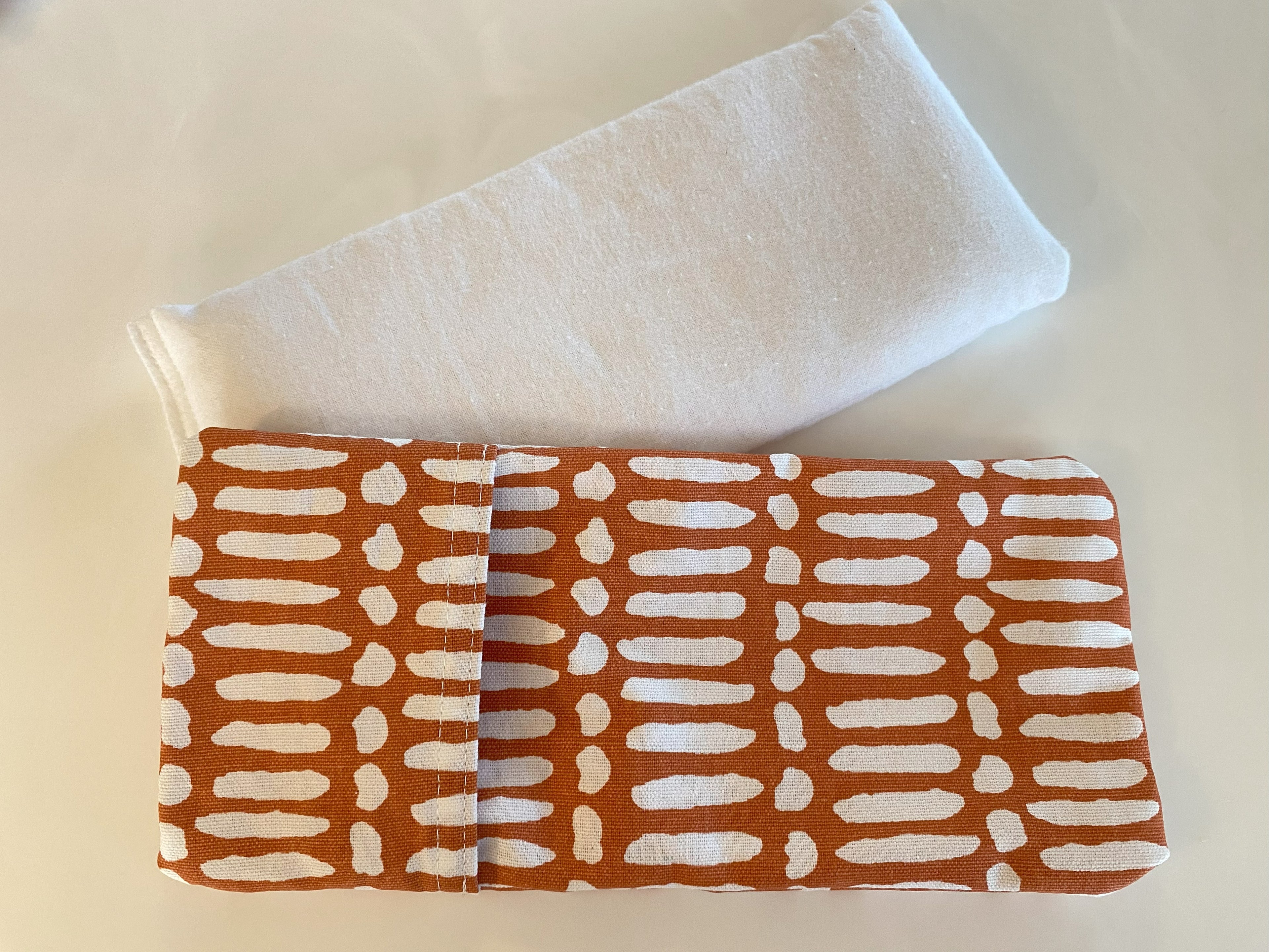 Unscented Small Microwavable Rice Bag with Washable Cover