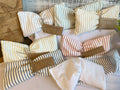 Unscented Stripe Small Microwavable Rice Bag with Washable Cover