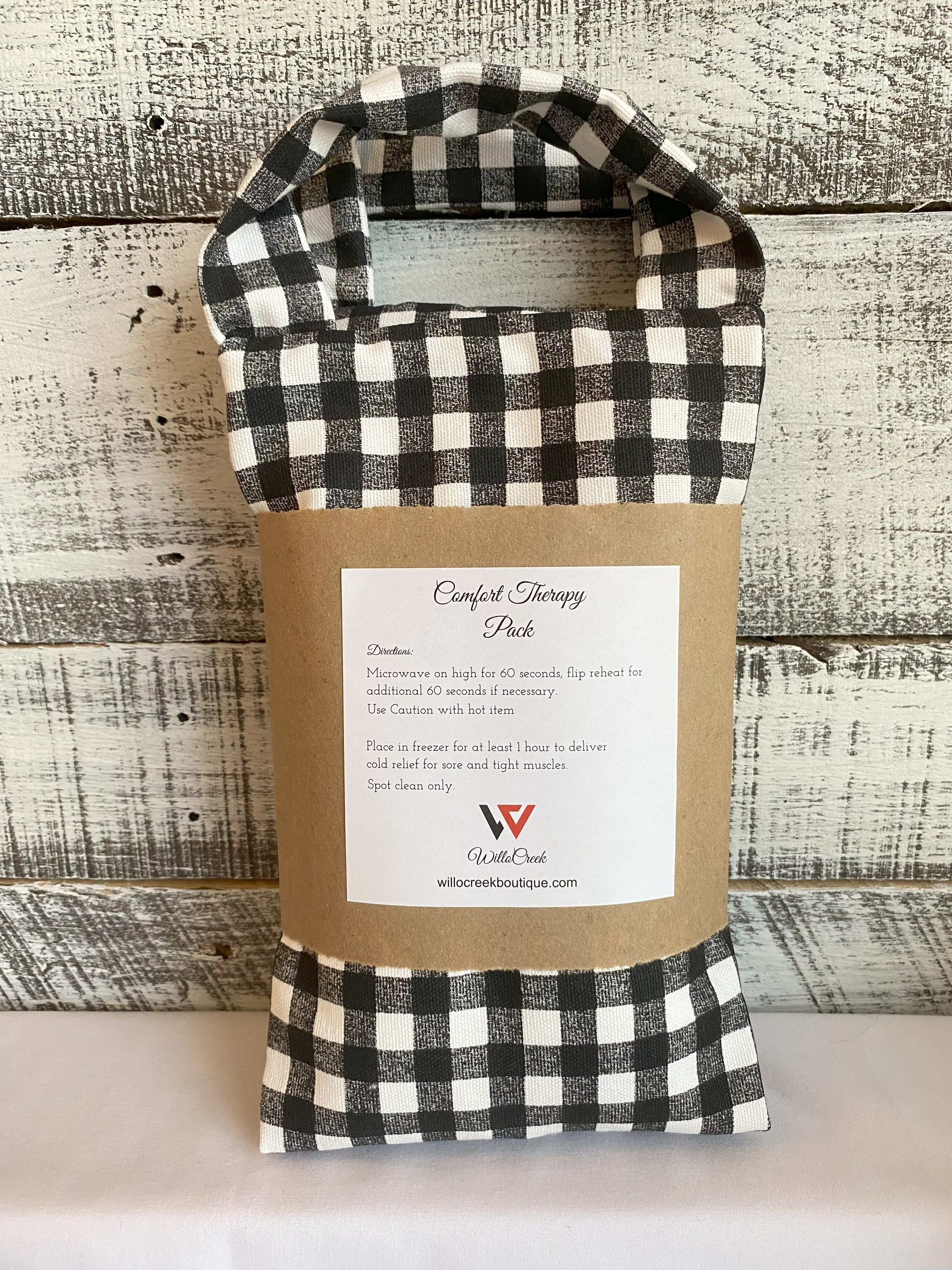 Unscented Microwavable/Freezable Rice Bag with Washable Cover