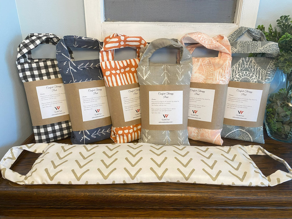 Unscented Microwavable/Freezable Rice Bag with Washable Cover