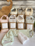 Stripe Print Microwavable/Freezable Rice Bag with Washable Cover
