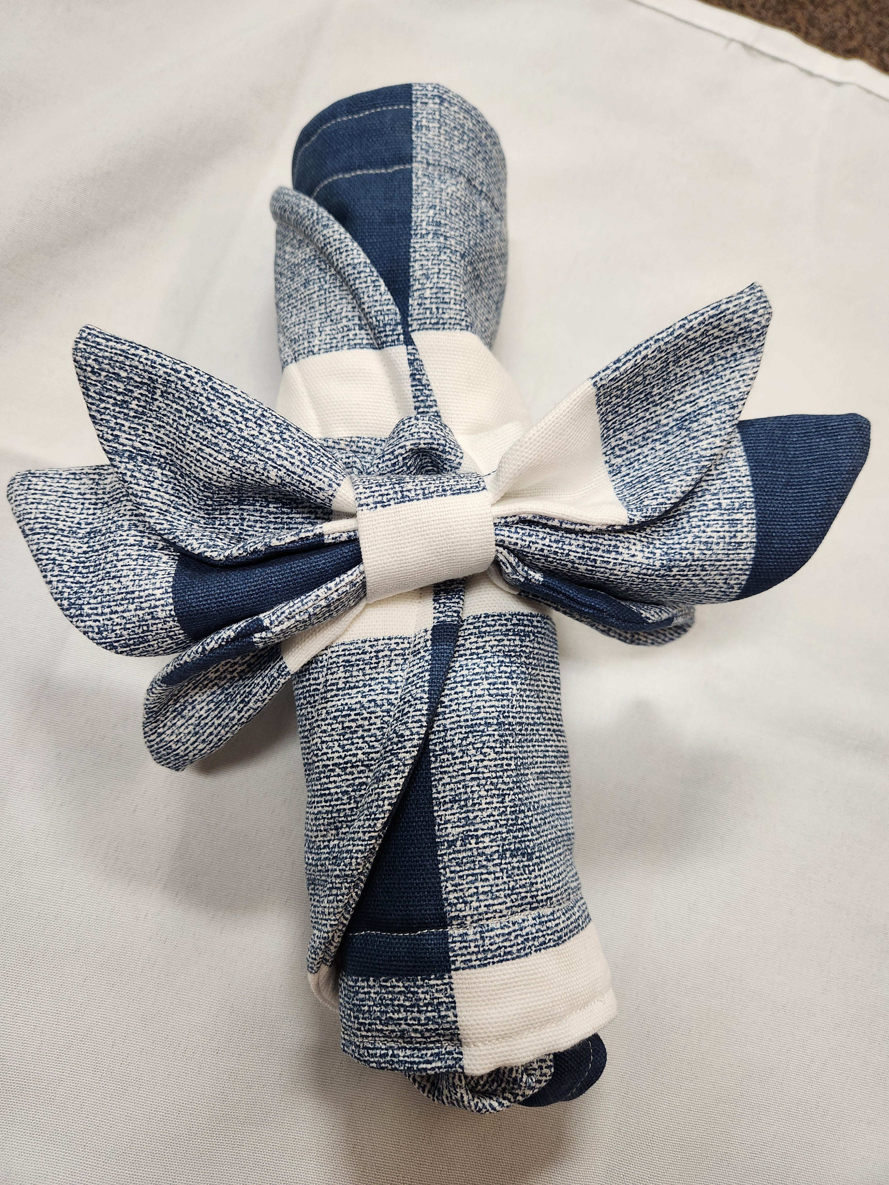 Blue Buffalo Check Stand Mixer Outfit with Appliance Pad, Bowl Cover, and Bow